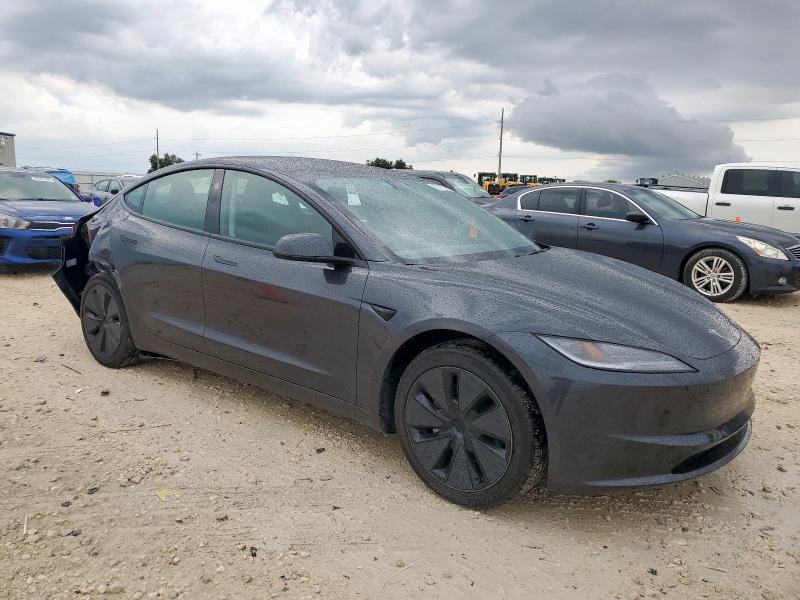5YJ3E1EA5SF902380 - 2025 TESLA MODEL 3 GRAY photo 4