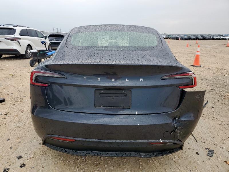 5YJ3E1EA5SF902380 - 2025 TESLA MODEL 3 GRAY photo 6
