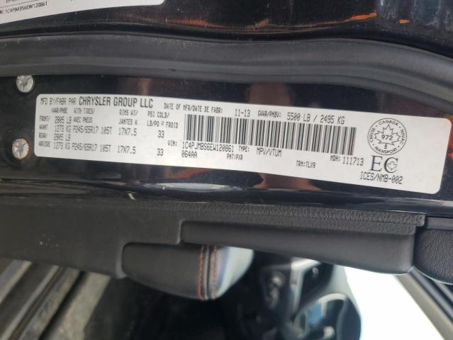 1C4PJMBS6EW120861 - 2014 JEEP CHEROKEE TRAILHAWK შავი ფოტო 13