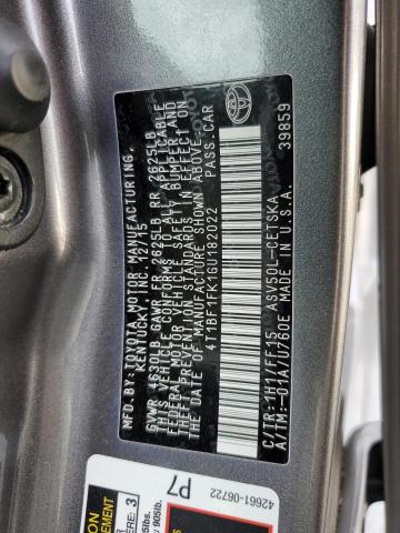 4T1BF1FK1GU182022 - 2016 TOYOTA CAMRY LE GRAY photo 14