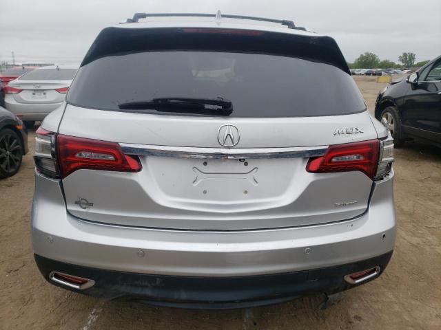 5FRYD4H8XEB503390 - 2014 ACURA MDX ADVANCE SILVER photo 6