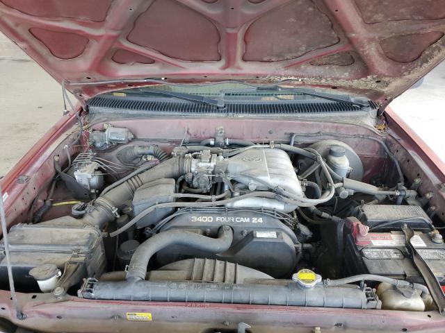 5TEGN92N33Z183802 - 2003 TOYOTA TACOMA DOUBLE CAB PRERUNNER RED photo 11