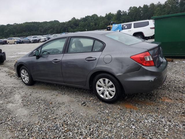 19XFB2F50CE105541 - 2012 HONDA CIVIC LX GRAY photo 2