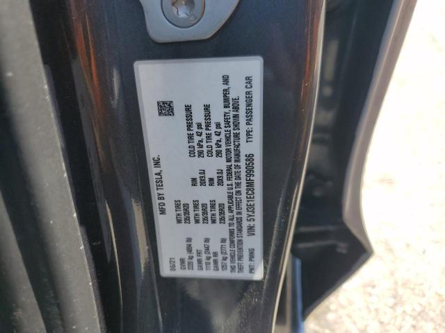 5YJ3E1EC8MF990586 - 2021 TESLA MODEL 3 Մոխրագույն լուսանկար 13