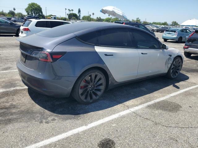 5YJ3E1EC8MF990586 - 2021 TESLA MODEL 3 Մոխրագույն լուսանկար 3