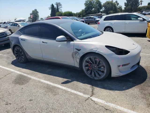 5YJ3E1EC8MF990586 - 2021 TESLA MODEL 3 Մոխրագույն լուսանկար 4