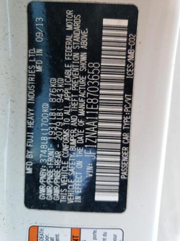 JF1ZNAA11E8703658 - 2014 TOYOTA SCION FR-S თეთრი ფოტო 12