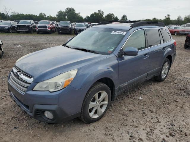 4S4BRBDC4E3284717 - 2014 SUBARU OUTBACK 2.5I PREMIUM BLUE photo 1