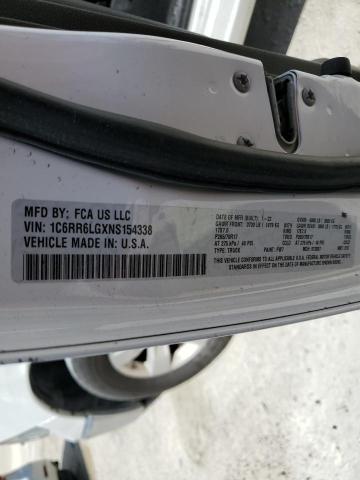 1C6RR6LGXNS154338 - 2022 RAM 1500 CLASS SLT 白色 照片 12