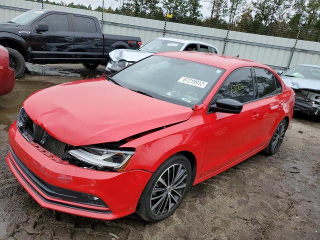 3VWD17AJ1HM391227 - 2017 VOLKSWAGEN JETTA SPORT RED photo 1