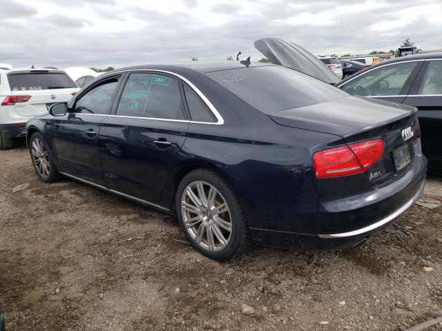 WAURVAFD5CN011797 - 2012 AUDI A8 L QUATTRO BLUE photo 2