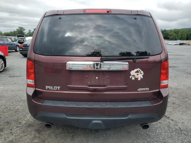 5FNYF4H52DB021691 - 2013 HONDA PILOT EXL برغندي صورة 6