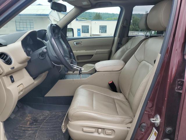 5FNYF4H52DB021691 - 2013 HONDA PILOT EXL برغندي صورة 7