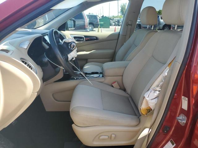 5N1DR2MN6HC652751 - 2017 NISSAN PATHFINDER S RED photo 7