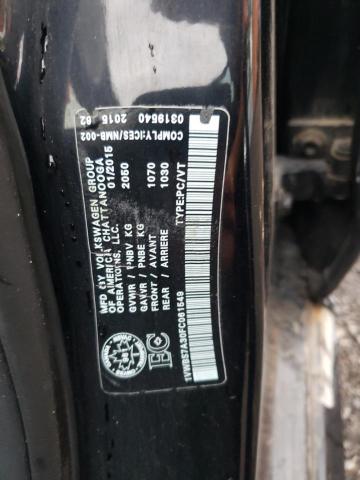 1VWBS7A30FC061549 - 2015 VOLKSWAGEN PASSAT SE BLACK photo 12