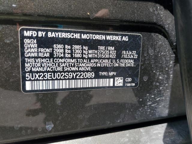 5UX23EU02S9Y22089 - 2025 BMW X5 SDRIVE XDRIVE40I Yaşıl foto 13