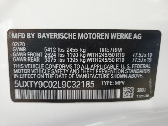 5UXTY9C02L9C32185 - 2020 BMW X3 XDRIVEM40I თეთრი ფოტო 14