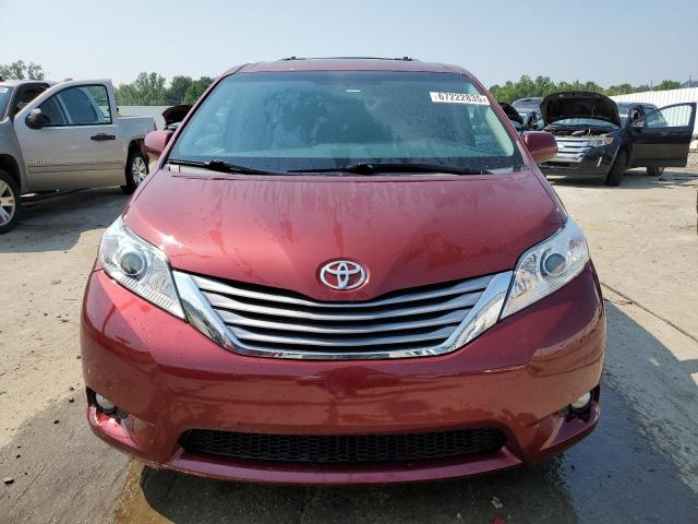 5TDYK3DC4FS562976 - 2015 TOYOTA SIENNA XLE RED photo 5