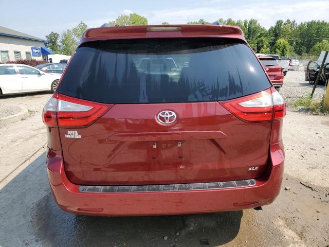 5TDYK3DC4FS562976 - 2015 TOYOTA SIENNA XLE RED photo 6