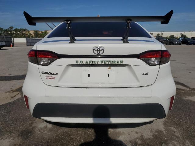 5YFEPMAE4MP258195 - 2021 TOYOTA COROLLA LE WHITE photo 6