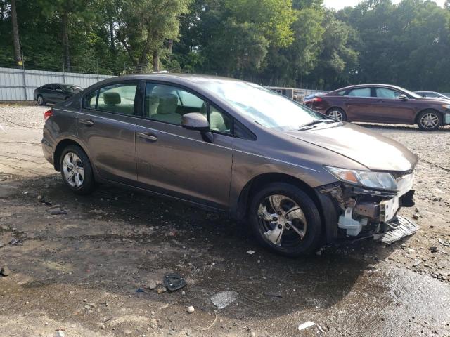 19XFB2F59DE083573 - 2013 HONDA CIVIC LX GRAY photo 4