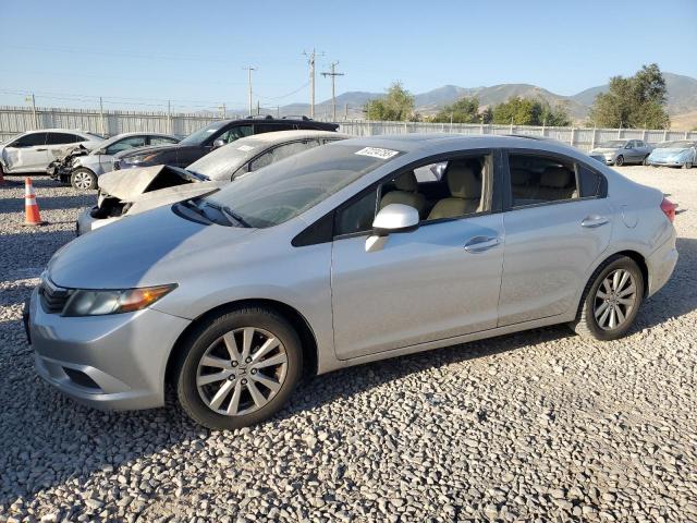 19XFB2F9XCE310187 - 2012 HONDA CIVIC EXL SILVER photo 1