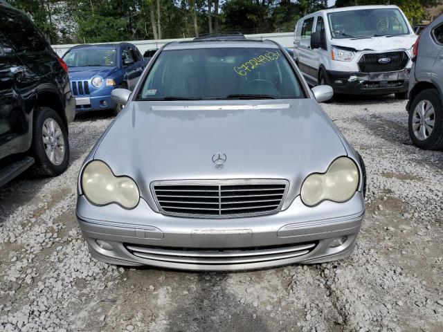 WDBRF81J15F622993 - 2005 MERCEDES-BENZ C 240 4MATIC SILVER photo 5