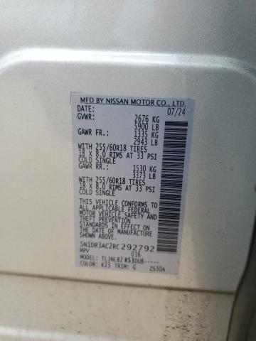 5N1DR3AC2RC292792 - 2024 NISSAN PATHFINDER S 银色 照片 14