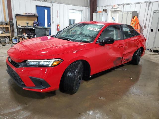 2HGFE2F50NH554993 - 2022 HONDA CIVIC SPORT 红色 照片 1