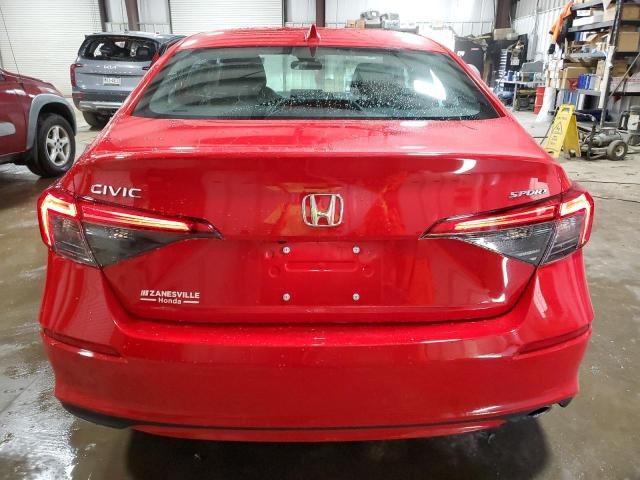 2HGFE2F50NH554993 - 2022 HONDA CIVIC SPORT 红色 照片 6