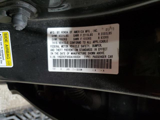 1HGCR2F89DA096854 - 2013 HONDA ACCORD EXL GRAY photo 13