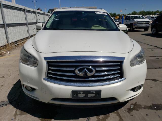 5N1CL0MM2EC519425 - 2014 INFINITI QX60 HYBRID WHITE photo 5