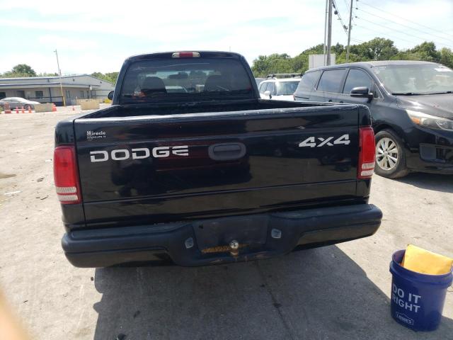 1B7GG22NXYS567735 - 2000 DODGE DAKOTA BLACK photo 6