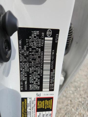 4T4BF1FK4CR266965 - 2012 TOYOTA CAMRY BASE Ağ foto 12