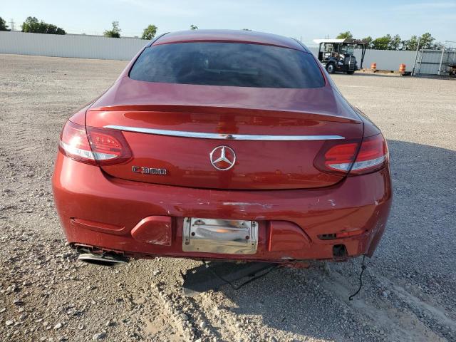 WDDWJ4JB0HF583456 - 2017 MERCEDES-BENZ C 300 RED photo 6