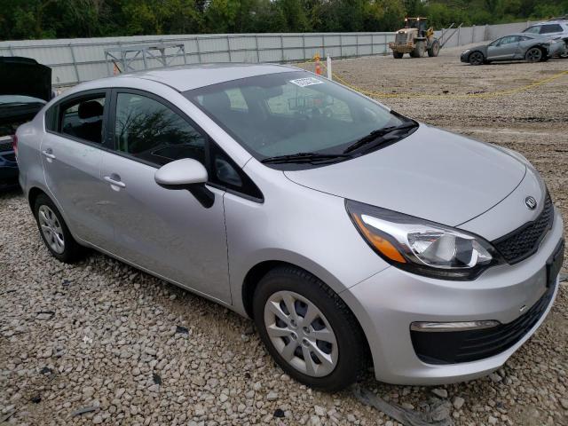 KNADM4A38G6641536 - 2016 KIA RIO LX SILVER photo 4