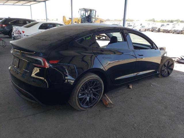 5YJ3E1EB2SF934051 - 2025 TESLA MODEL 3 أسود صورة 3