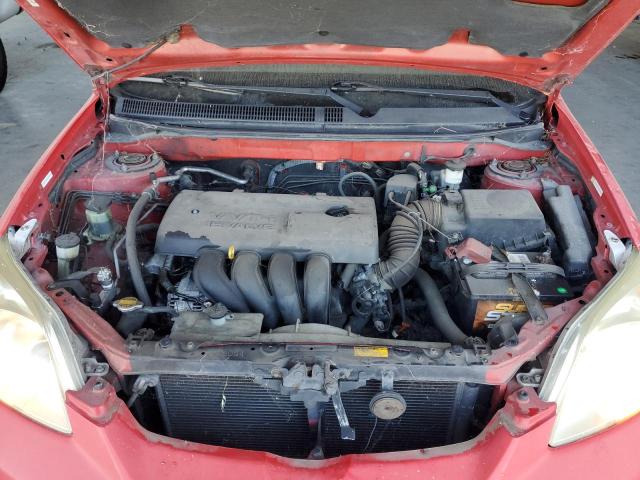 2T1KR32E83C158833 - 2003 TOYOTA COROLLA MA XR RED photo 11