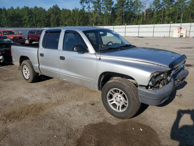 1D7HL38K74S500691 - 2004 DODGE DAKOTA QUAD SPORT SILVER photo 4