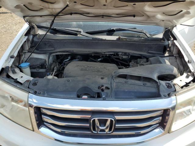 5FNYF3H54DB030838 - 2013 HONDA PILOT EXL თეთრი ფოტო 12