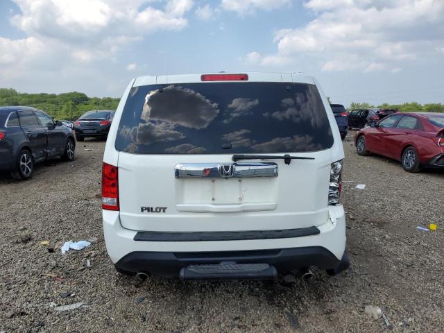 5FNYF3H54DB030838 - 2013 HONDA PILOT EXL თეთრი ფოტო 6
