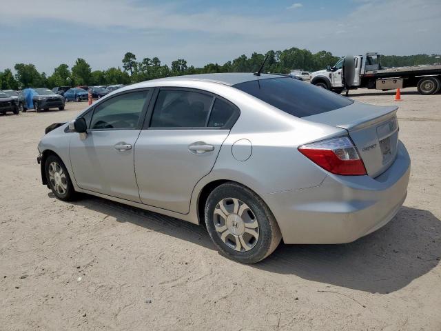 JHMFB4F22CS006927 - 2012 HONDA CIVIC HYBRID 银色 照片 2