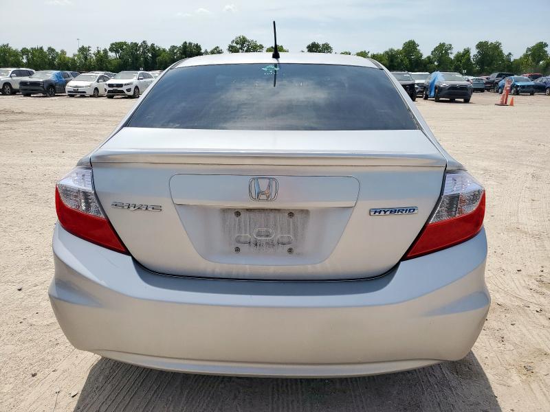 JHMFB4F22CS006927 - 2012 HONDA CIVIC HYBRID 银色 照片 6