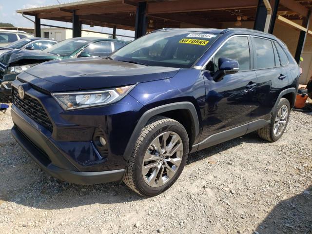 JTMC1RFV8KD002771 - 2019 TOYOTA RAV4 XLE PREMIUM BLUE photo 1