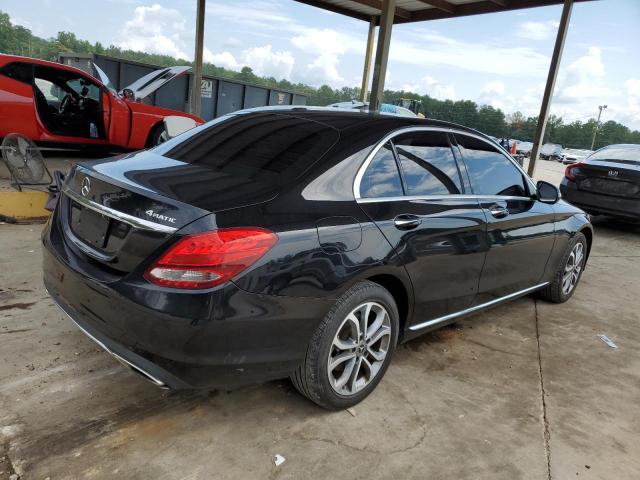 55SWF4KB9JU248716 - 2018 MERCEDES-BENZ C 300 4MATIC BLACK photo 3