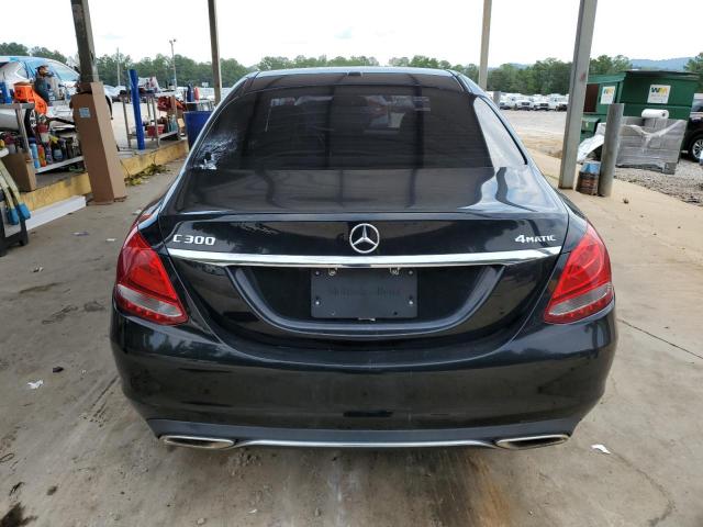 55SWF4KB9JU248716 - 2018 MERCEDES-BENZ C 300 4MATIC BLACK photo 6