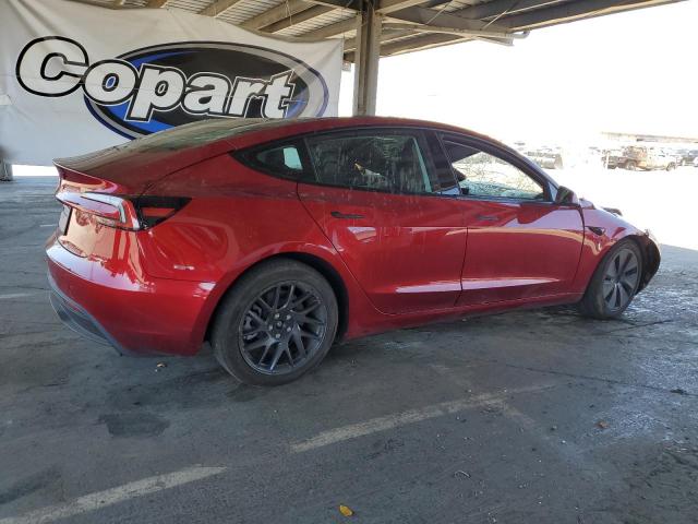 5YJ3E1EA8RF864492 - 2024 TESLA MODEL 3 Qırmızı foto 3