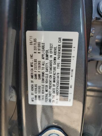 1HGCP2F42CA018479 - 2012 HONDA ACCORD LXP GRAY photo 13