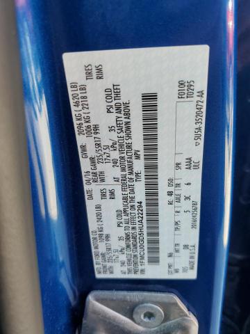 1FMCU0GD5HUA22294 - 2017 FORD ESCAPE SE ლურჯი ფოტო 13