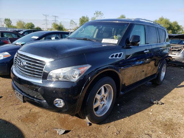 JN8AZ2NE2E9066132 - 2014 INFINITI QX80 BLACK photo 1